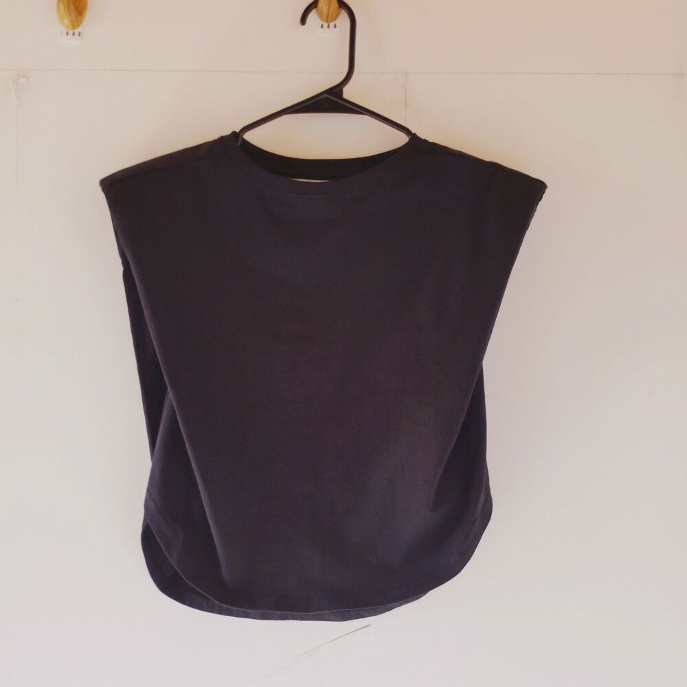 Beach Riot Dunes Crop Muscle Shirt Black Size XS - Picture 3 of 9